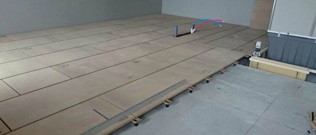 床材の施工